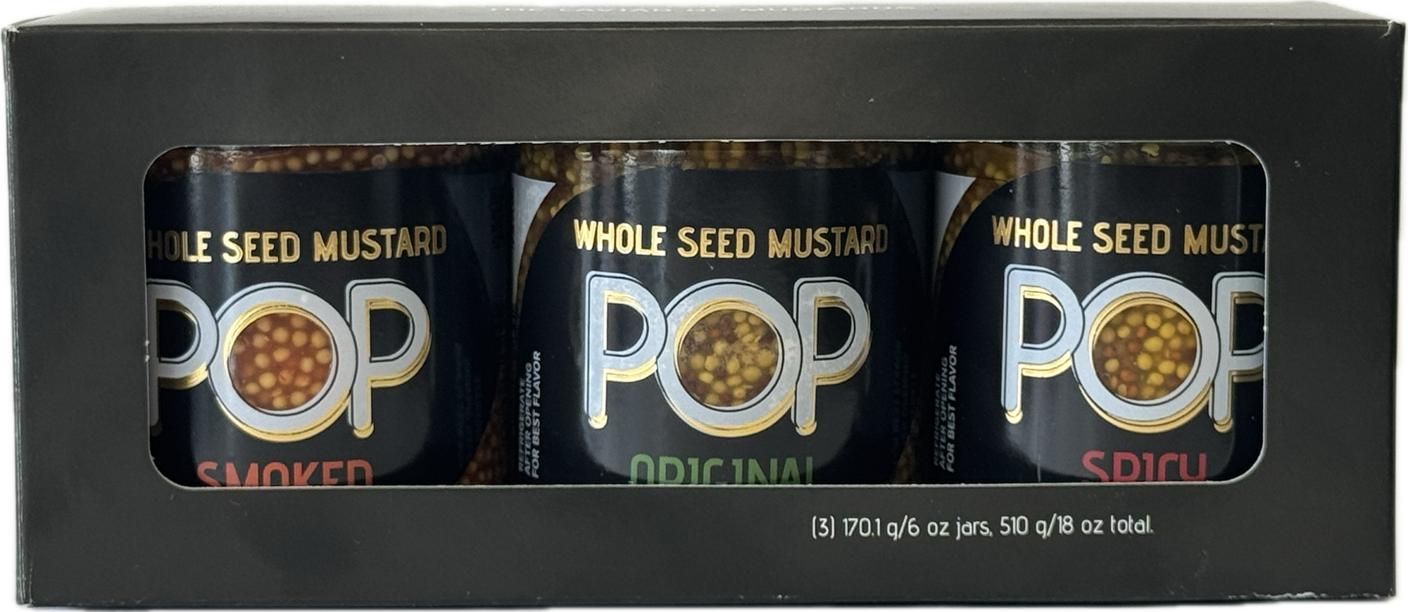 Pop Mustards Gift Box 3 Jar